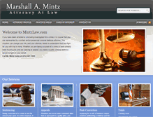 Tablet Screenshot of mintzlaw.com